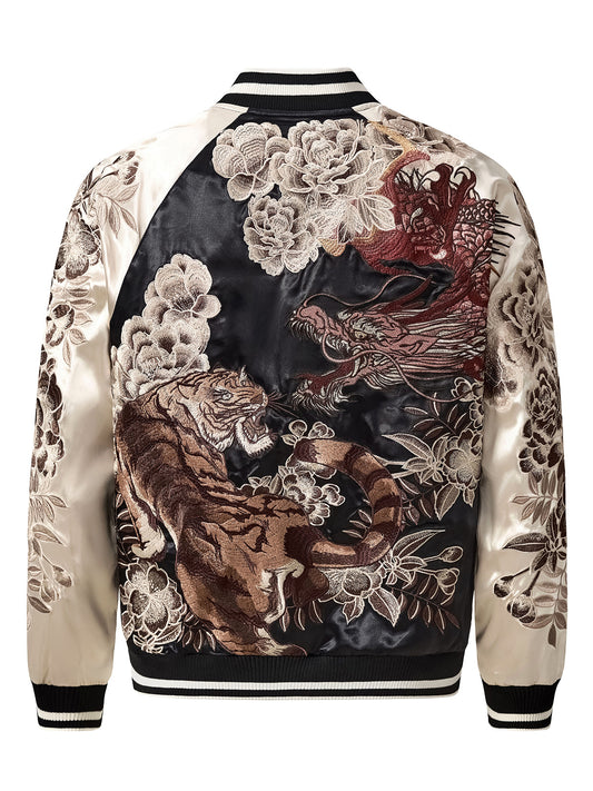 Veste Brodée Dragon & Tigre
